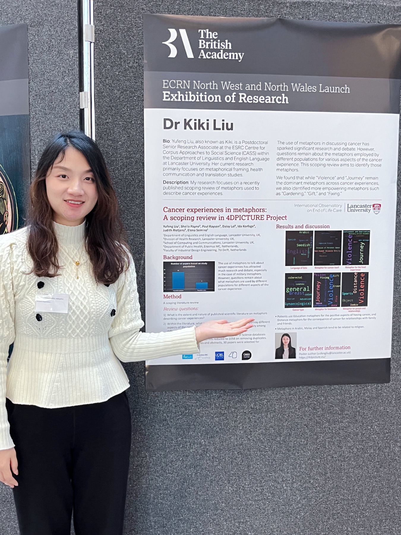 Cancer experiences in metaphors · British Academy Early Career Researcher Network exhibition