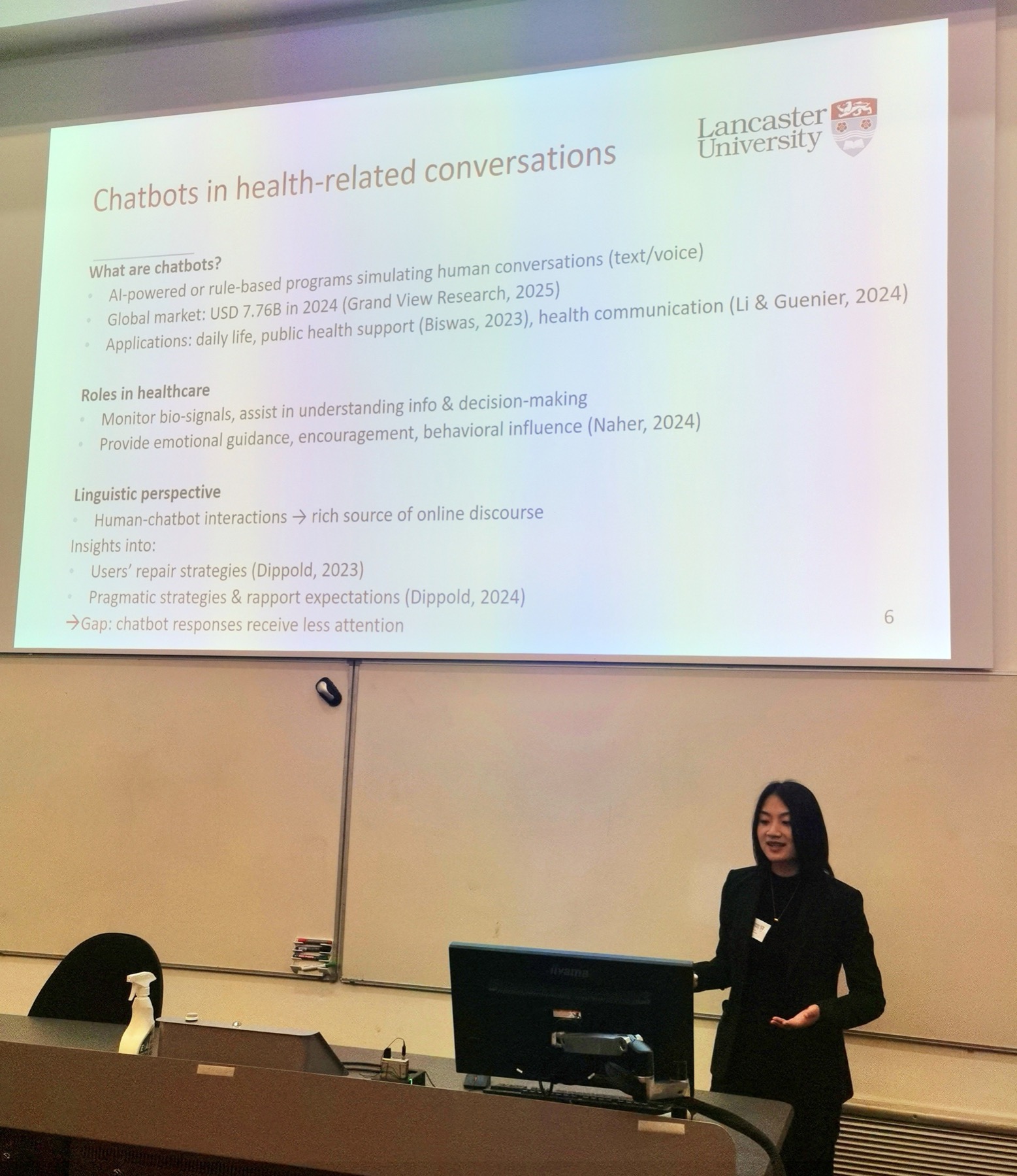 Artificial intelligence-mediated health communication presentation