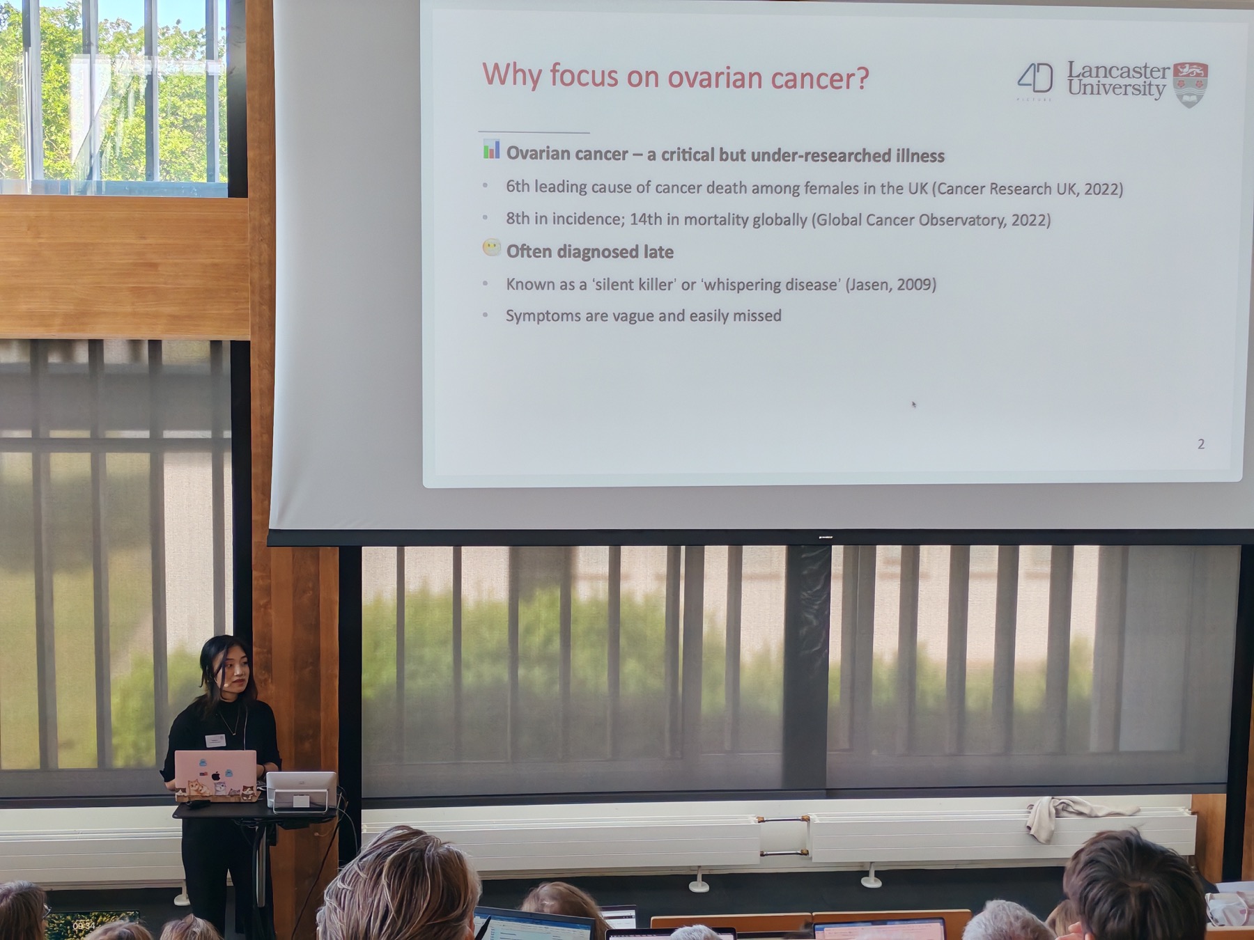 Presentation on communication surrounding ovarian cancer